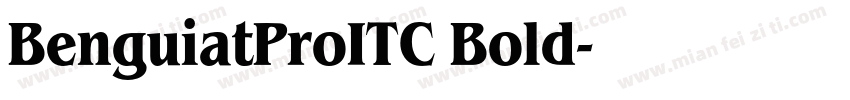 BenguiatProITC Bold字体转换